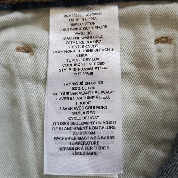 CURRENT/ELLIOTT The Flip Flop boot cut raw hem blue jeans in Westry Size 24 NEW - Picture 8 of 9